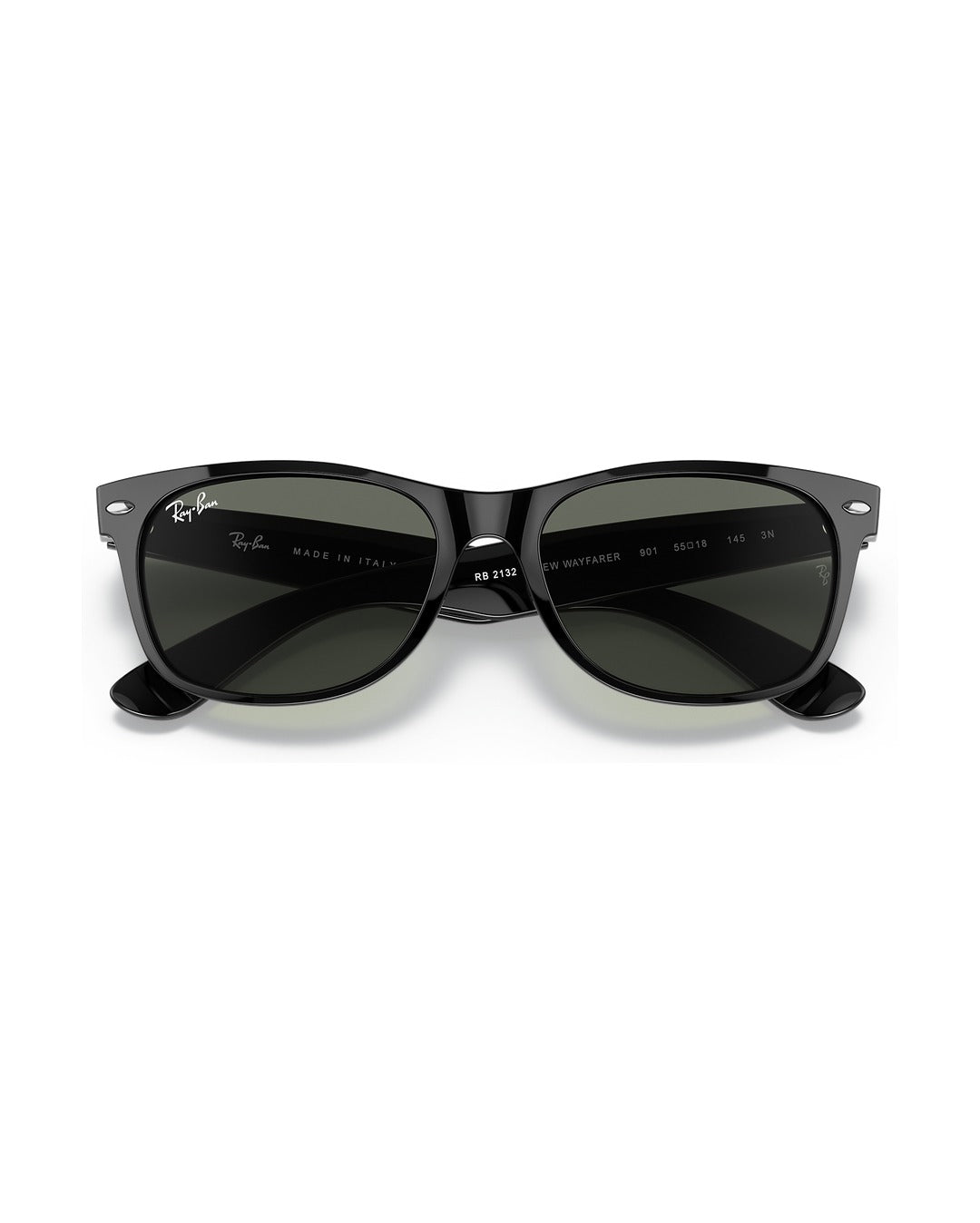 New Wayfarer Sunglasses - Black/G-15 Green - Ray-Ban