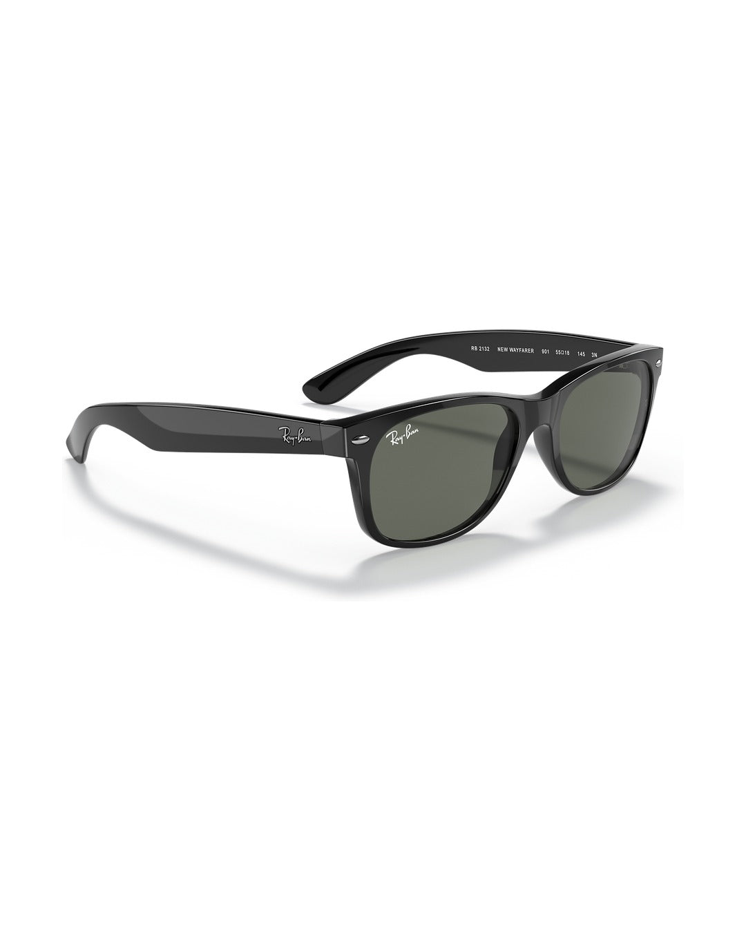 New Wayfarer Sunglasses - Black/G-15 Green - Ray-Ban