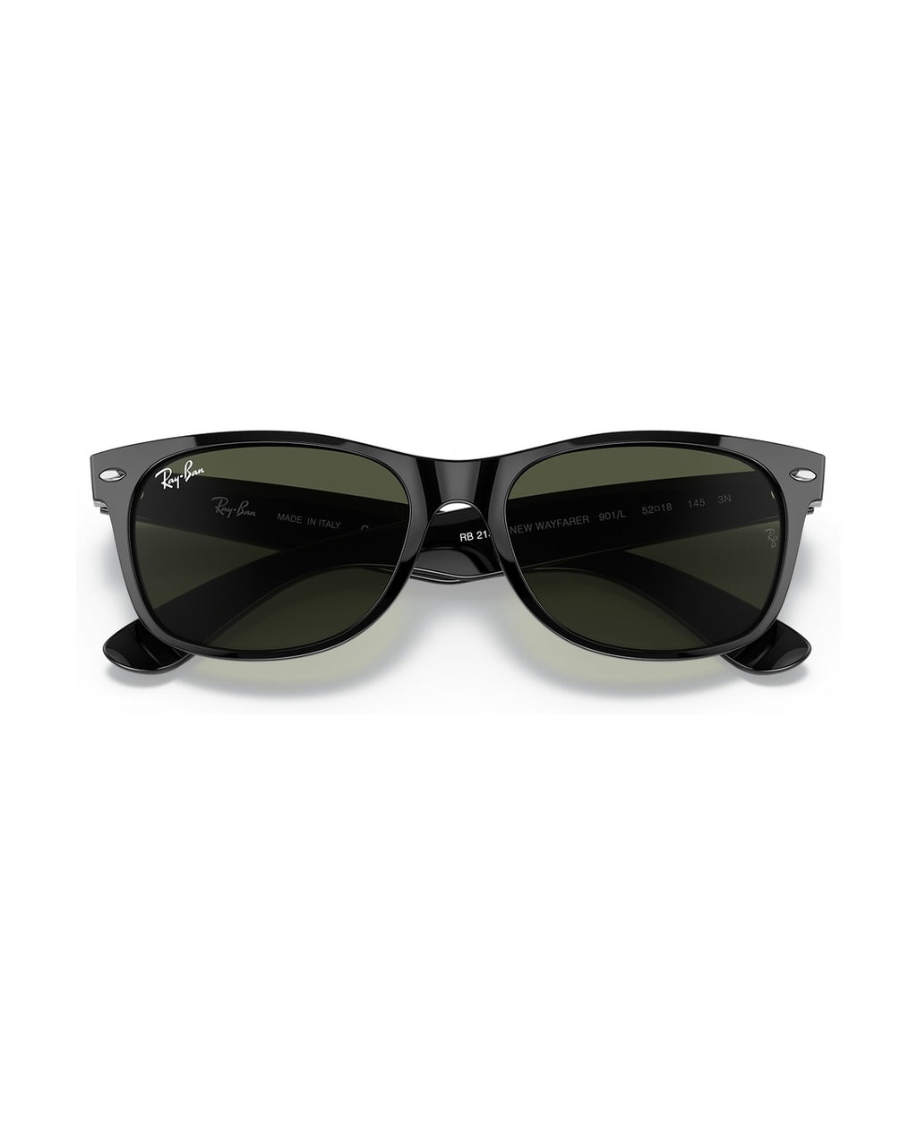 New Wayfarer Sunglasses - Black/G-15 Green - Ray-Ban