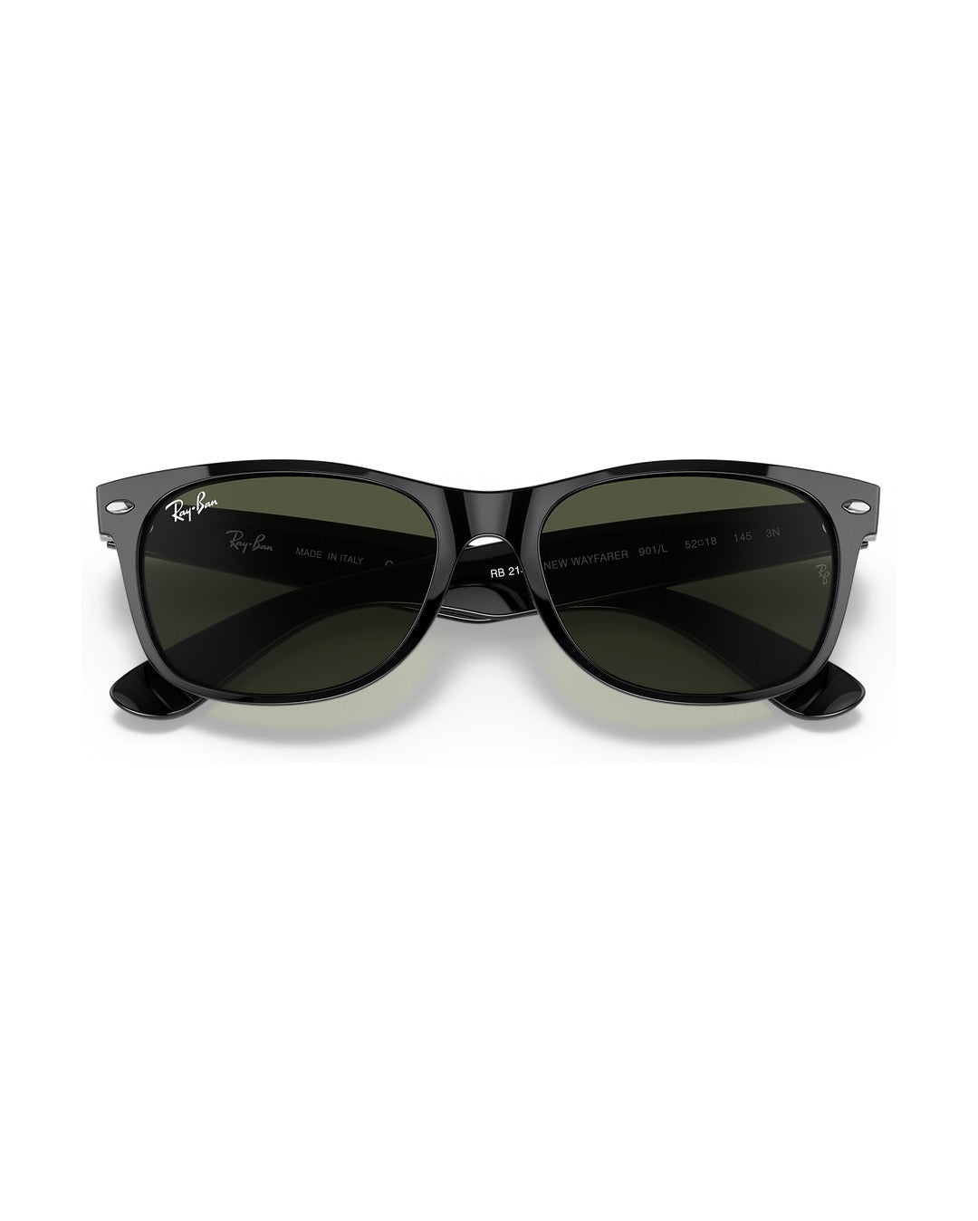New Wayfarer Sunglasses - Black/G-15 Green - Ray-Ban