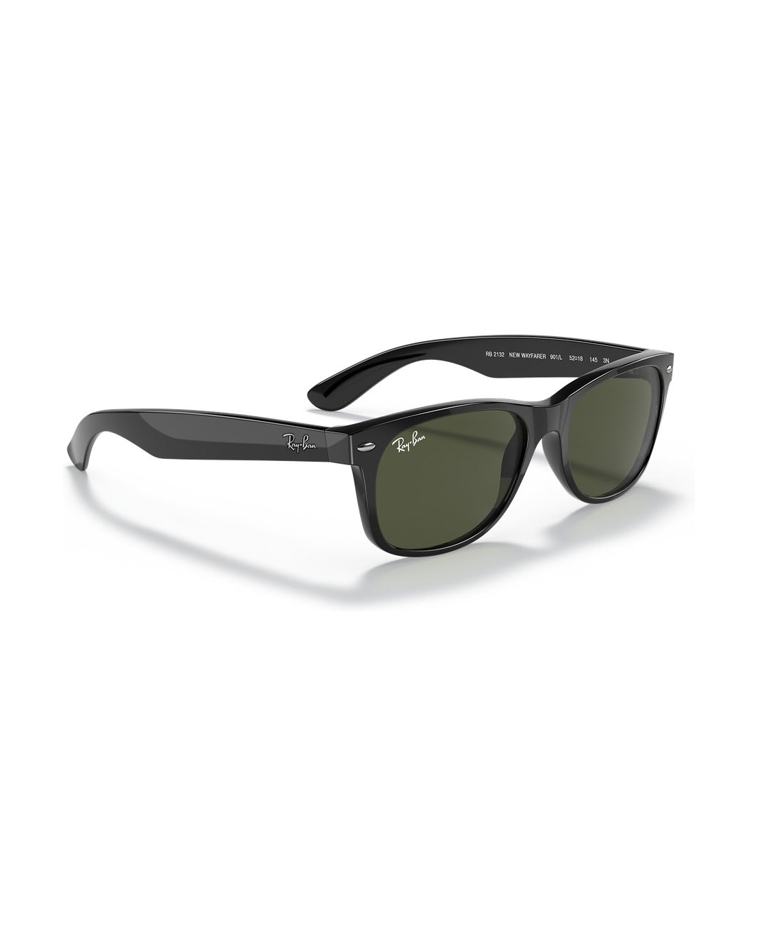 New Wayfarer Sunglasses - Black/G-15 Green - Ray-Ban