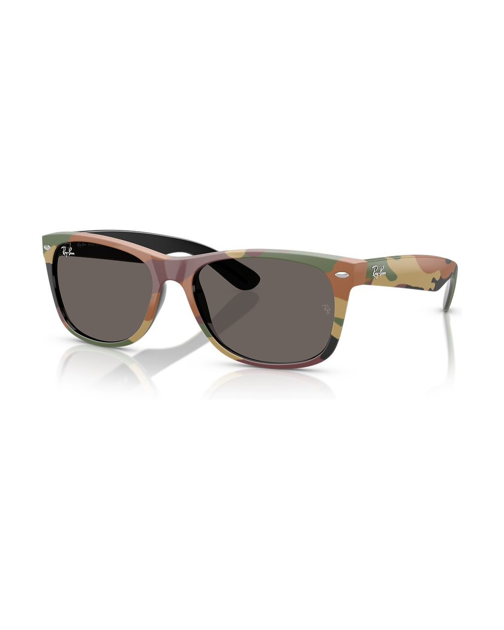 New Wayfarer Sunglasses - Black & Green Camuflage/Dark Grey - Ray-Ban