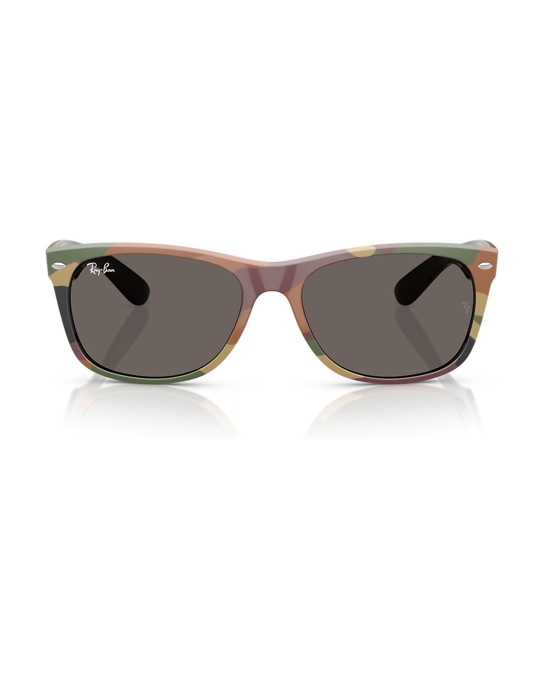 New Wayfarer Sunglasses - Black & Green Camuflage/Dark Grey - Ray-Ban