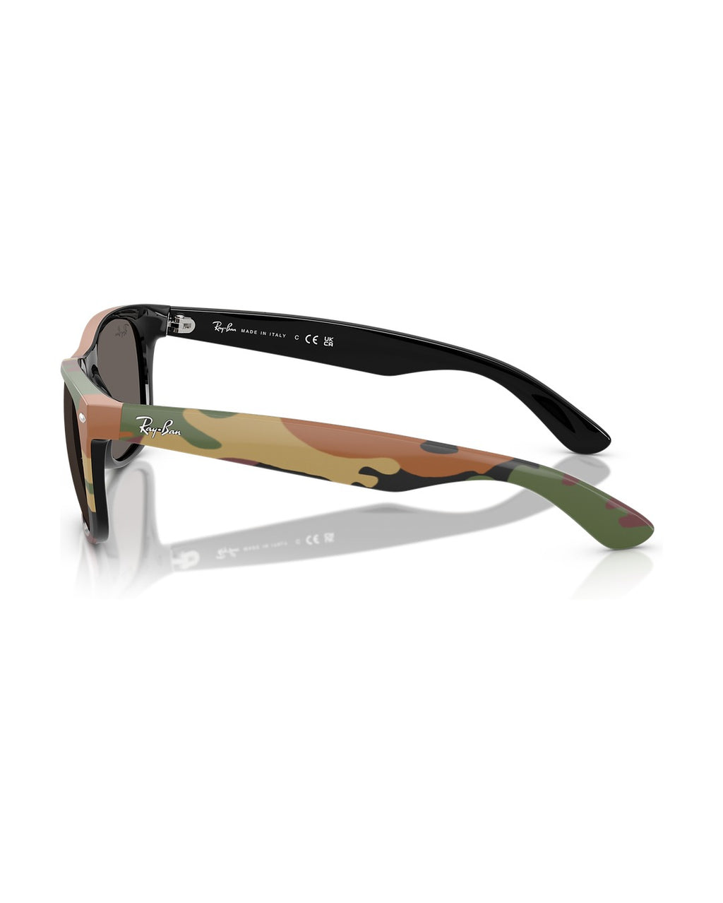 New Wayfarer Sunglasses - Black & Green Camuflage/Dark Grey - Ray-Ban