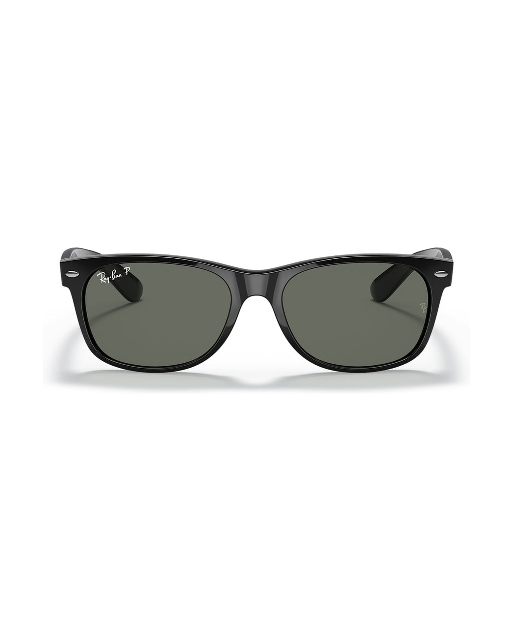 New Wayfarer Sunglasses - Black/Green Polarized - Ray-Ban