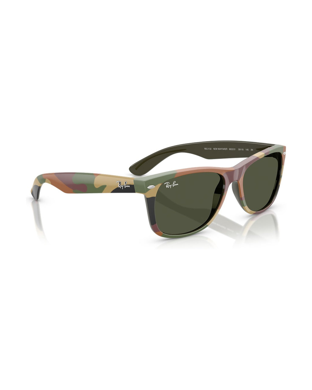New Wayfarer Sunglasses - Green & Green Camuflage/Green - Ray-Ban