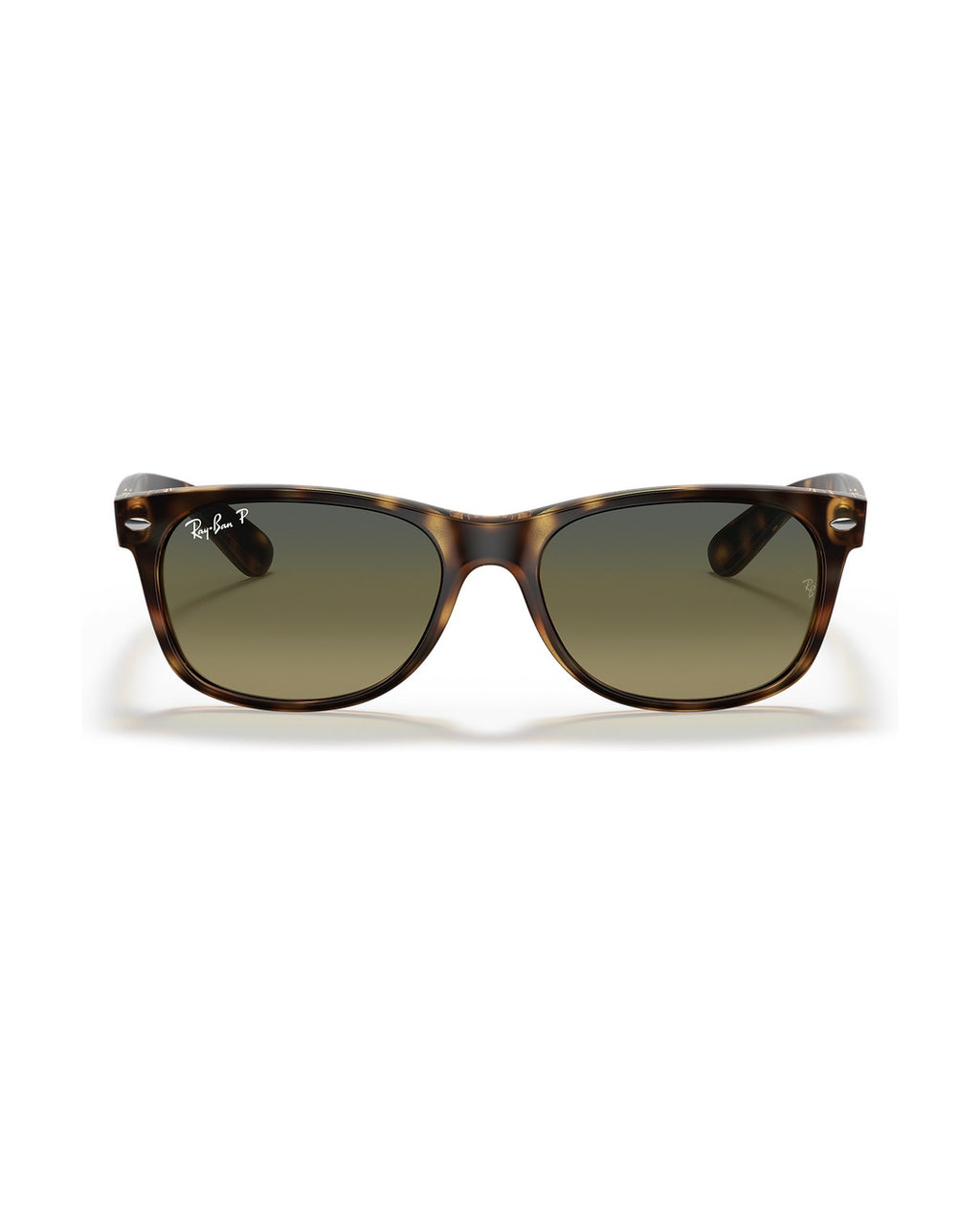 New Wayfarer Sunglasses - Havana/Green Gradient Blue Polarized - Ray-Ban