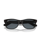 New Wayfarer Sunglasses - Rubber Black/Blue - Ray-Ban
