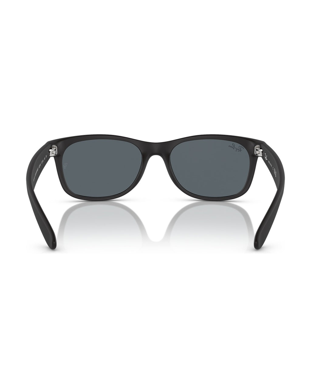 New Wayfarer Sunglasses - Rubber Black/Blue - Ray-Ban