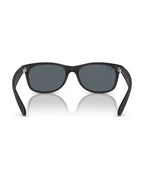 New Wayfarer Sunglasses - Rubber Black/Blue - Ray-Ban