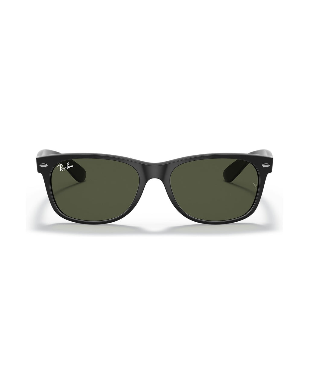 New Wayfarer Sunglasses - Rubber Black/G-15 Green - Ray-Ban