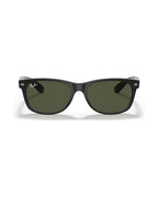 New Wayfarer Sunglasses - Rubber Black/G-15 Green - Ray-Ban