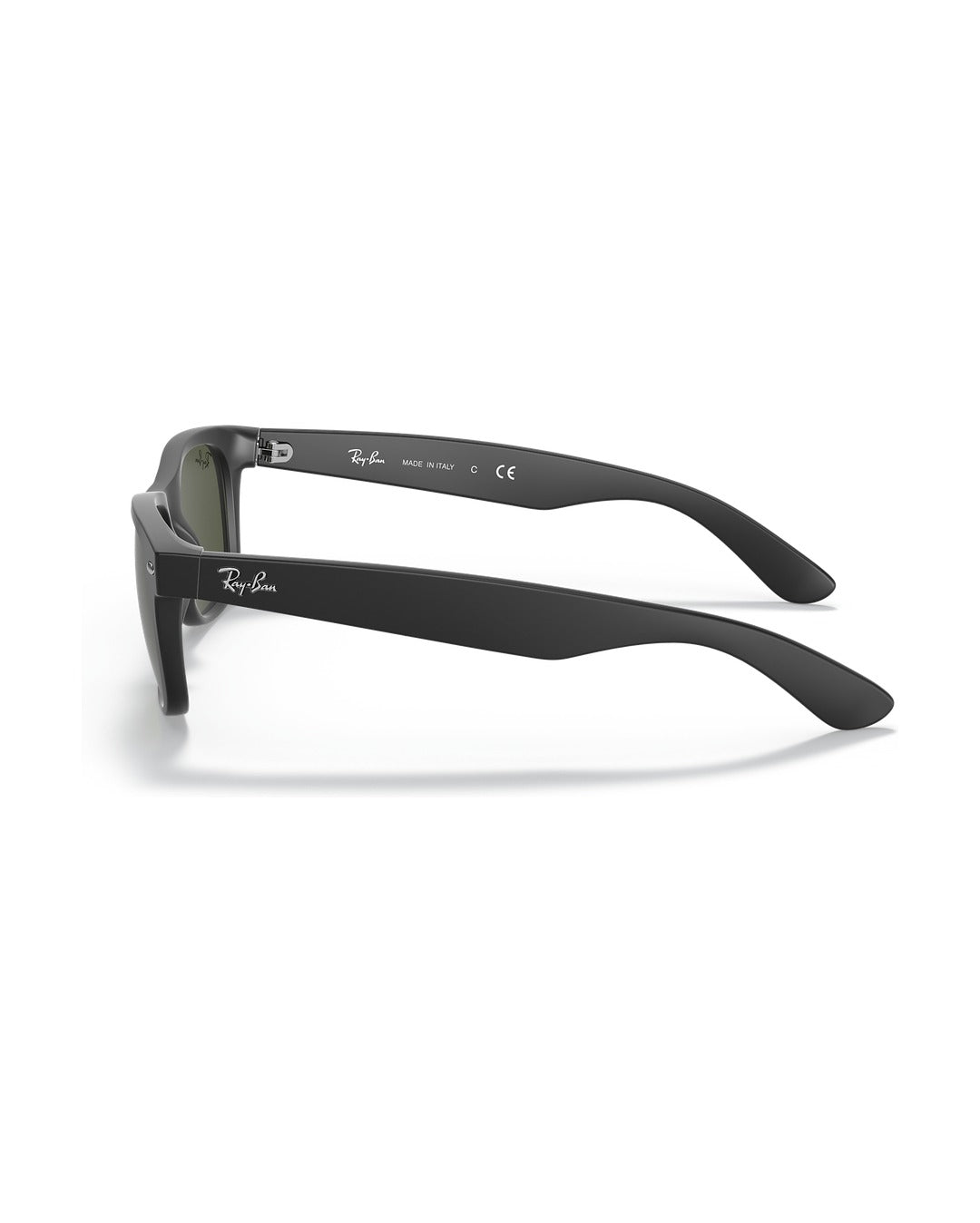 New Wayfarer Sunglasses - Rubber Black/G-15 Green - Ray-Ban