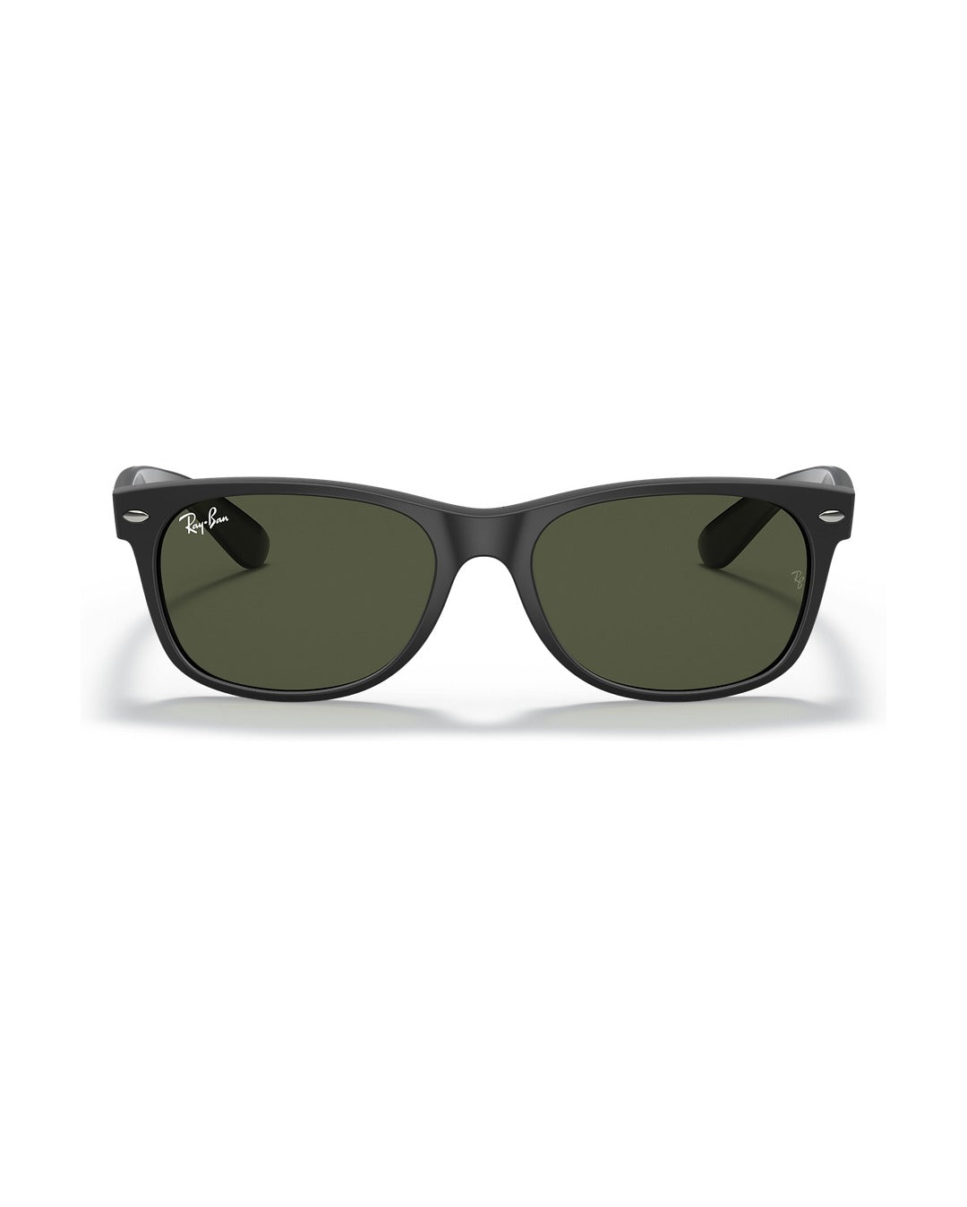 New Wayfarer Sunglasses - Rubber Black/G-15 Green - Ray-Ban