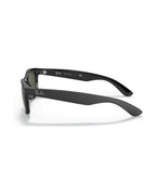 New Wayfarer Sunglasses - Rubber Black/G-15 Green - Ray-Ban