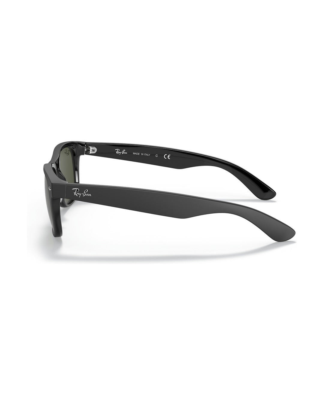New Wayfarer Sunglasses - Rubber Black/G-15 Green - Ray-Ban