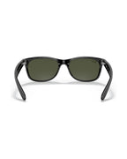 New Wayfarer Sunglasses - Rubber Black/G-15 Green - Ray-Ban