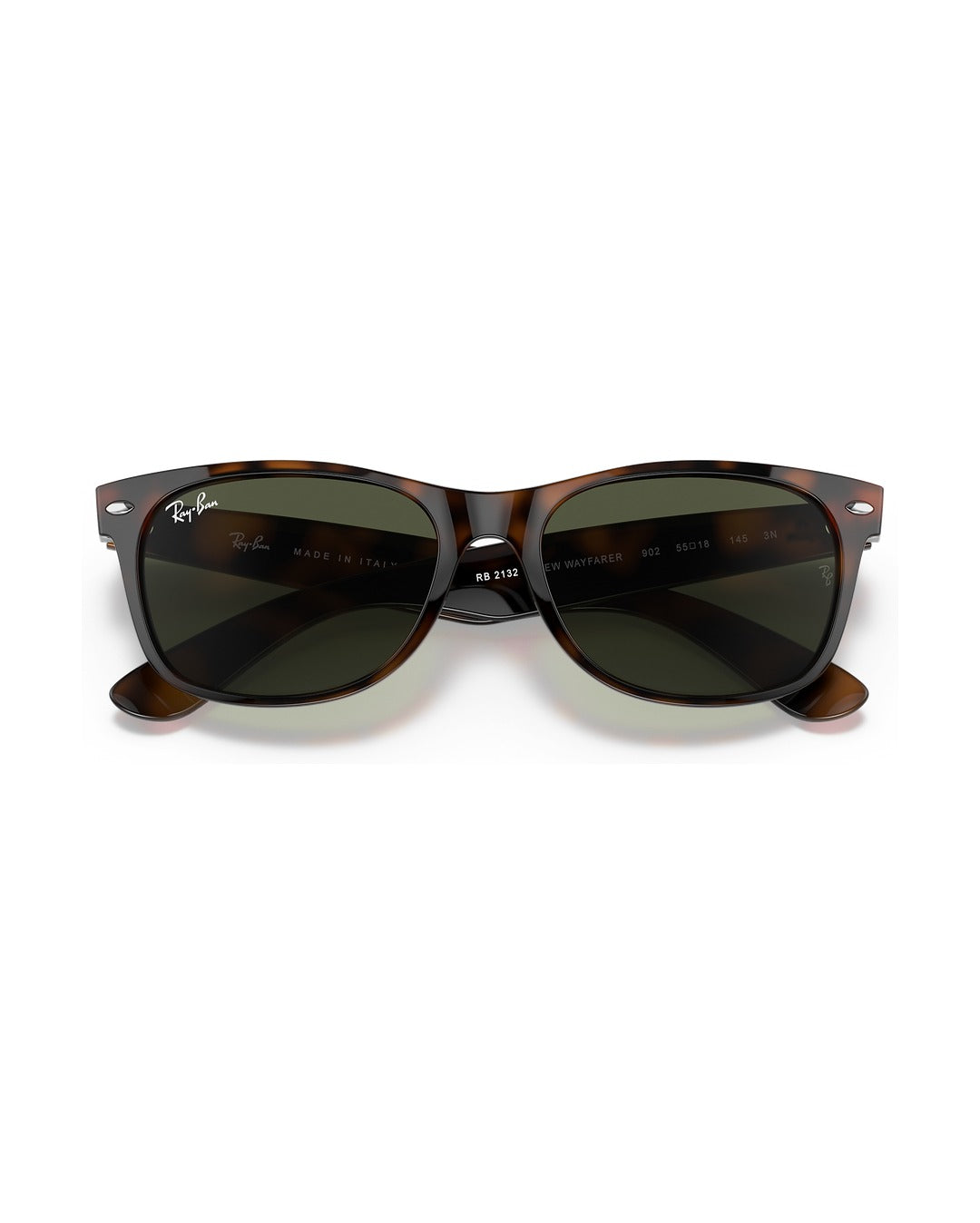 New Wayfarer Sunglasses - Tortoise/G-15 Green - Ray-Ban