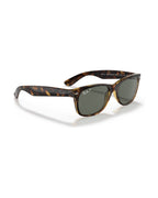 New Wayfarer Sunglasses - Tortoise/G-15 Green Polarised - Ray-Ban