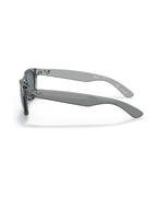 New Wayfarer Sunglasses - Transparent Grey/Dark Blue Polarized - Ray-Ban