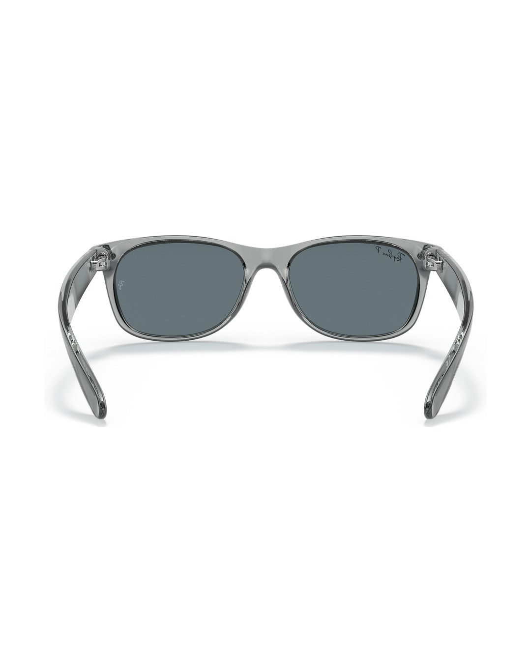 New Wayfarer Sunglasses - Transparent Grey/Dark Blue Polarized - Ray-Ban