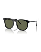 RB2210F Low Bridge Fit Sunglasses - Black/Green Polarized - Ray-Ban
