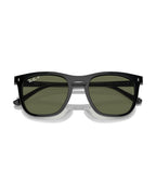 RB2210F Low Bridge Fit Sunglasses - Black/Green Polarized - Ray-Ban
