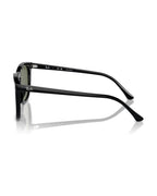 RB2210F Low Bridge Fit Sunglasses - Black/Green Polarized - Ray-Ban