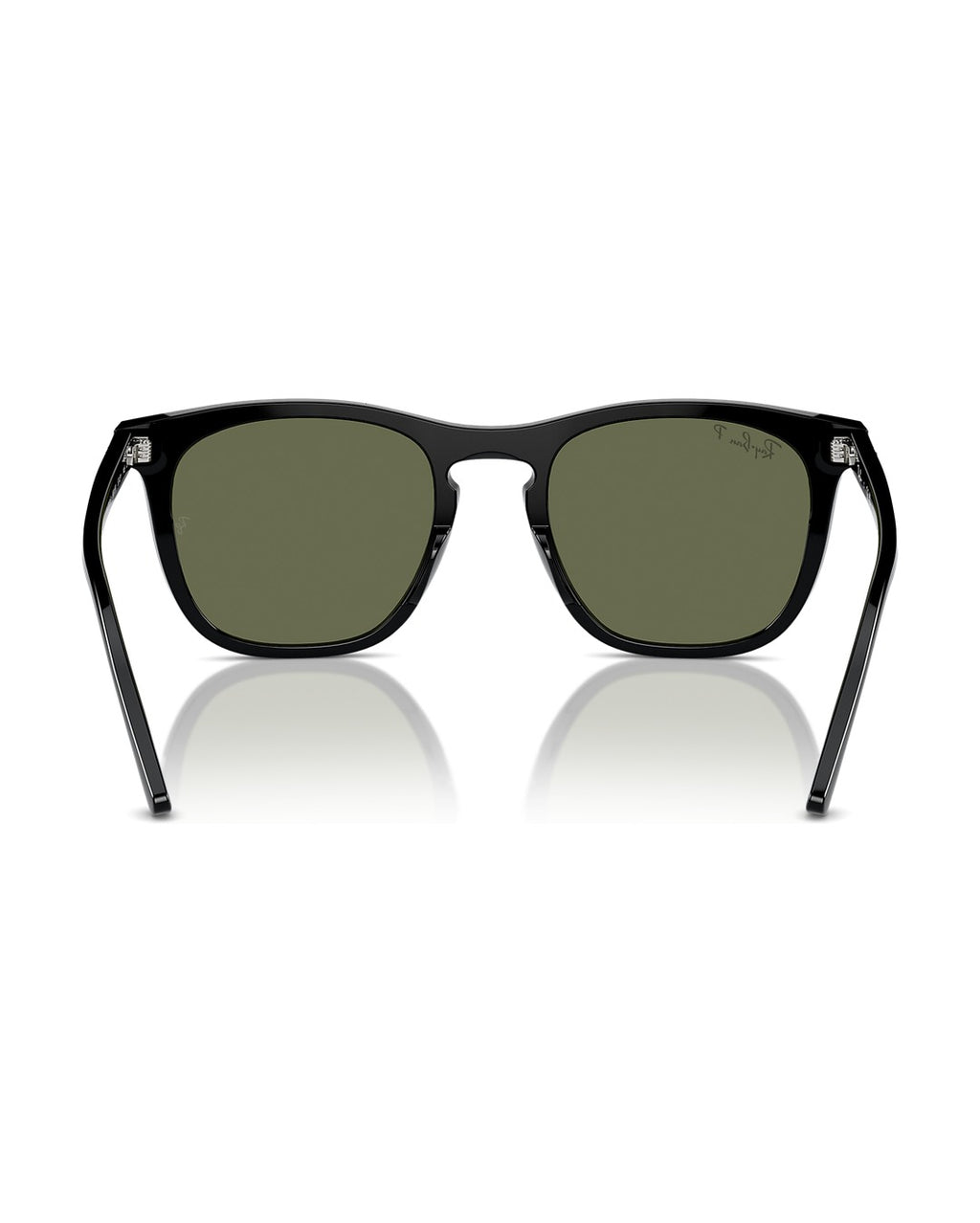 RB2210F Low Bridge Fit Sunglasses - Black/Green Polarized - Ray-Ban