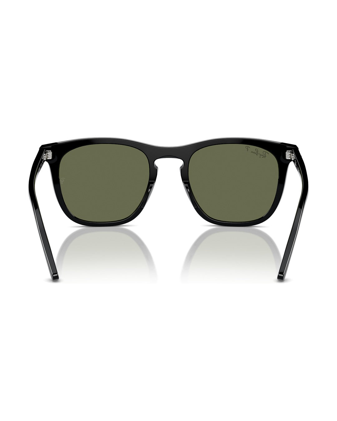 RB2210F Low Bridge Fit Sunglasses - Black/Green Polarized - Ray-Ban