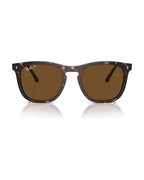 RB2210F Low Bridge Fit Sunglasses - Havana/Brown Polarized - Ray-Ban