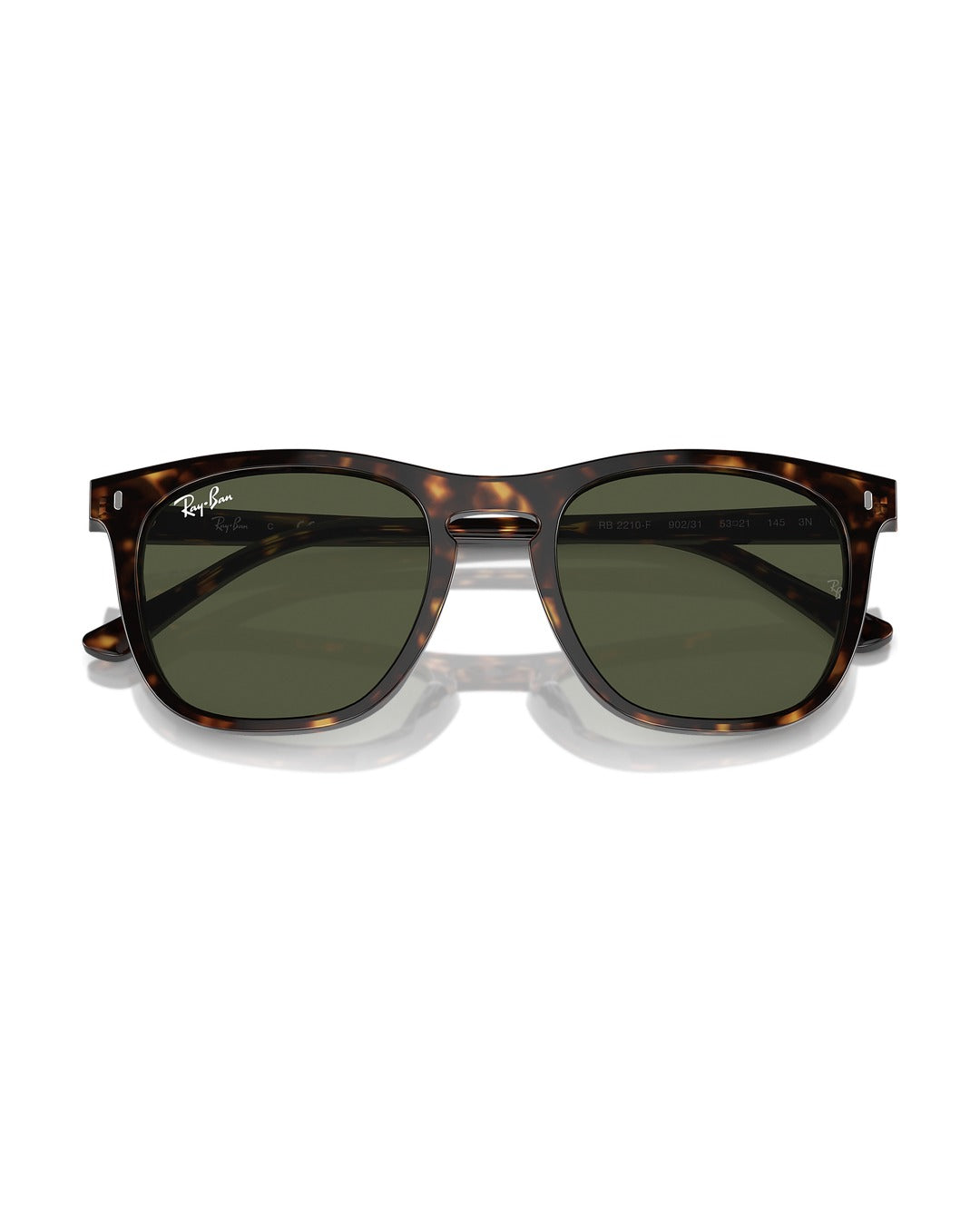 RB2210F Low Bridge Fit Sunglasses - Havana/Green - Ray-Ban