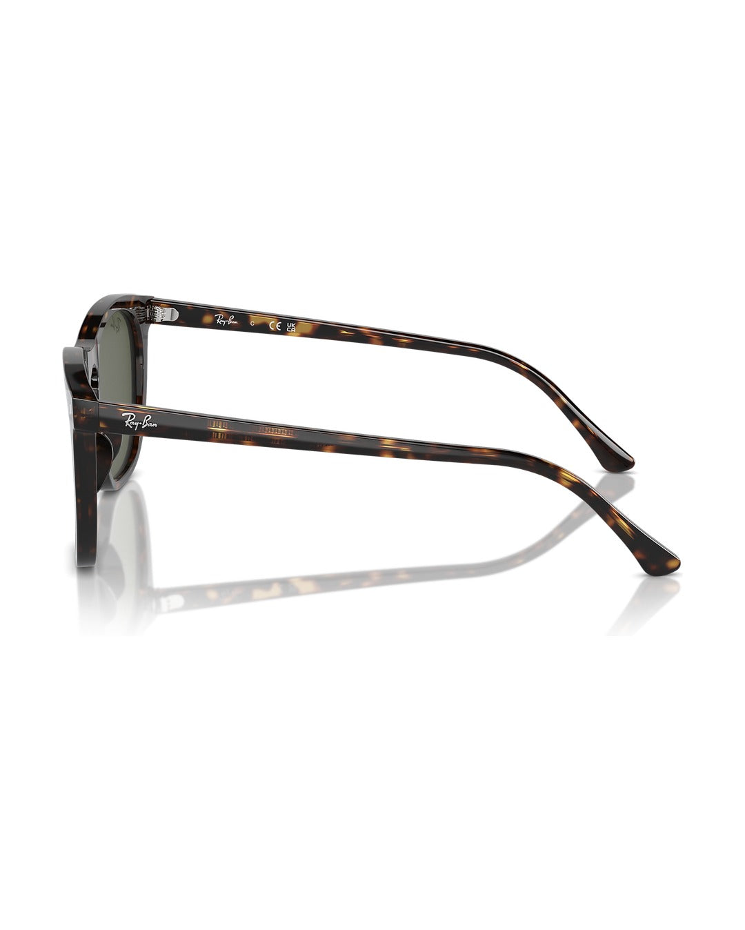 RB2210F Low Bridge Fit Sunglasses - Havana/Green - Ray-Ban
