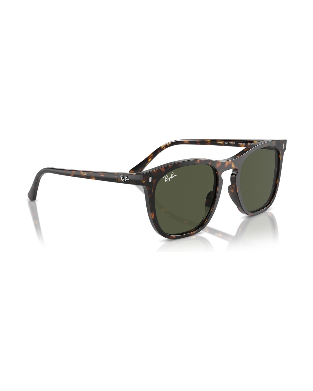 RB2210F Low Bridge Fit Sunglasses - Havana/Green - Ray-Ban