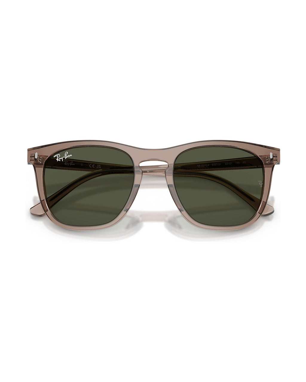 RB2210F Sunglasses - Transparent Light Brown/Green - Ray-Ban