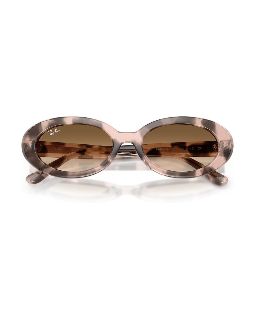 RB2223 Sunglasses - Opal Pink Havana/Clear Gradient Brown - Ray-Ban