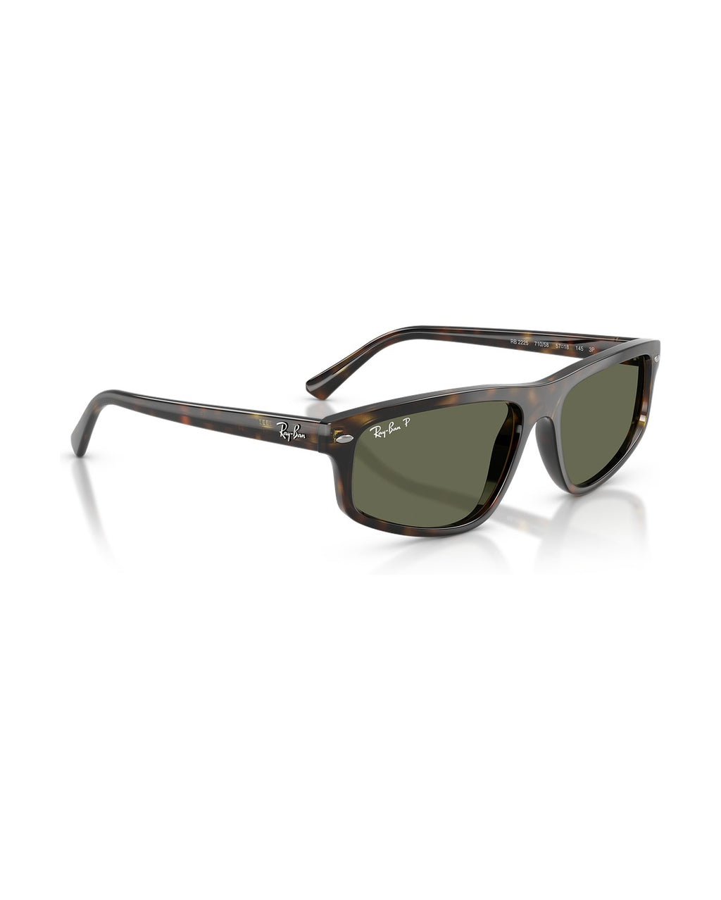RB2225 Sunglasses - Havana/Green Polarized - Ray-Ban