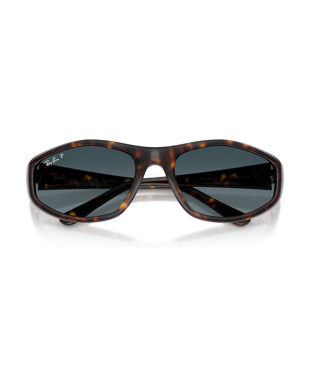 RB2228 Sunglasses - Havana/Polarized Light Blue Gradient - Ray-Ban
