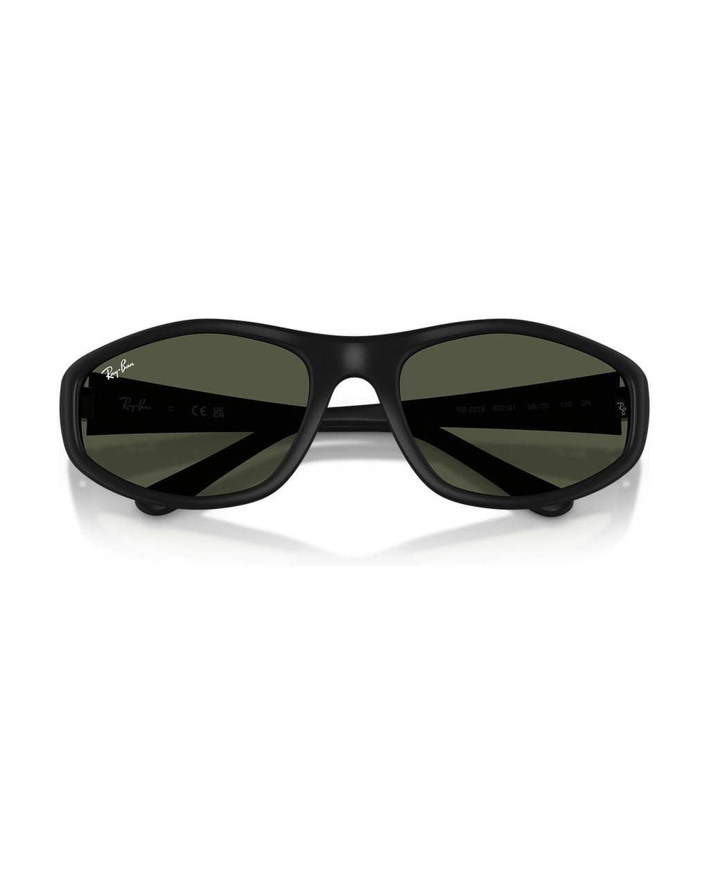 RB2228 Sunglasses - Rubber Black/Dark Green - Ray-Ban