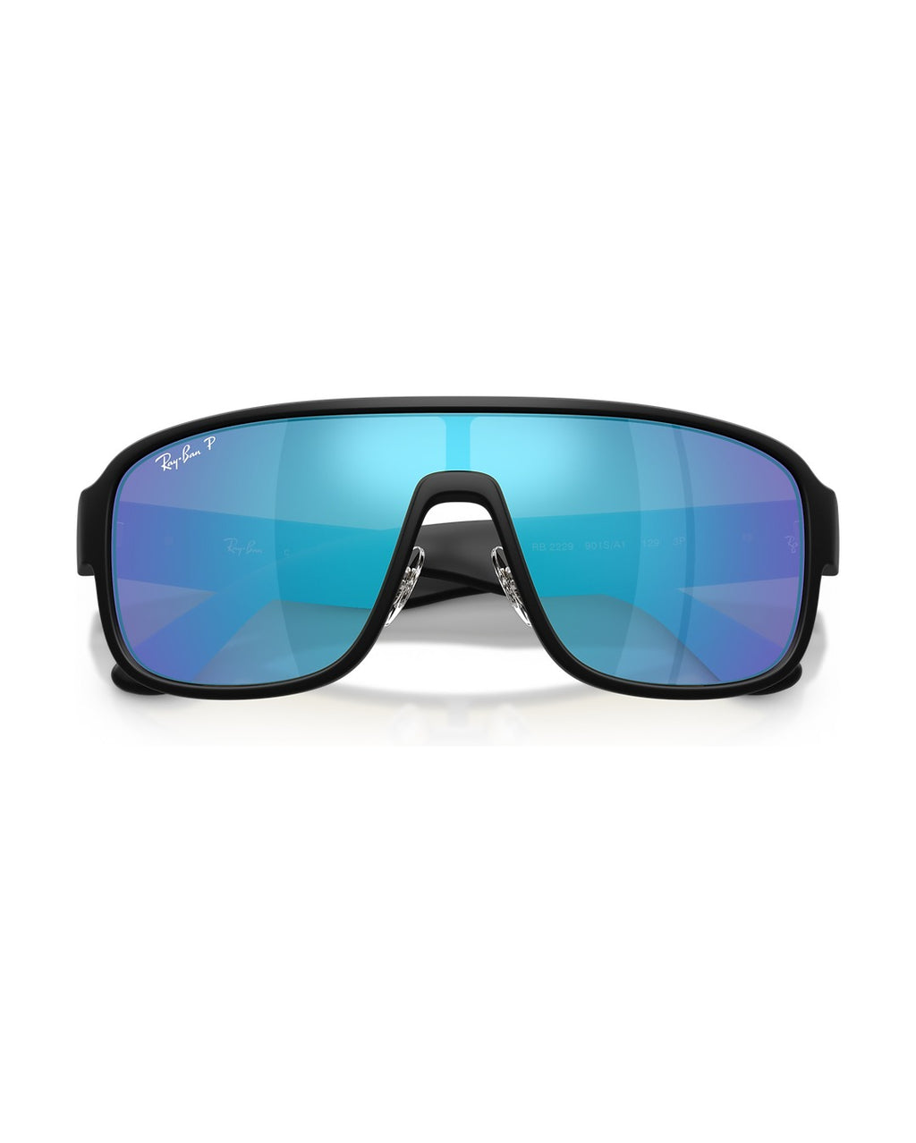 RB2229 Sunglasses - Black/Green Mirror Silver Polarised+ - Ray-Ban