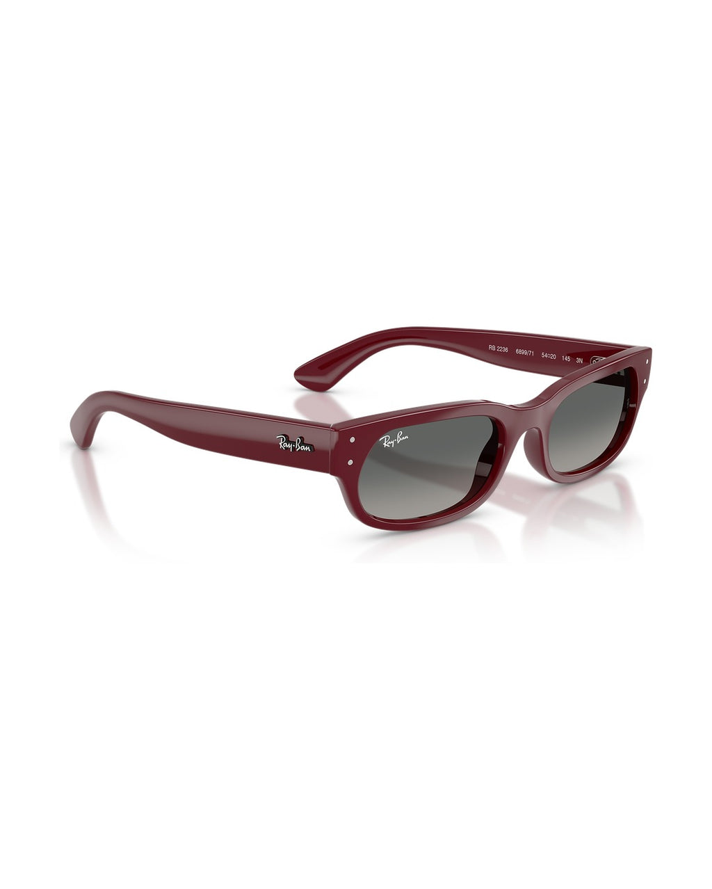 RB2236 Sunglasses - Bordeaux/Light Grey Gradient Dark Grey - Ray-Ban