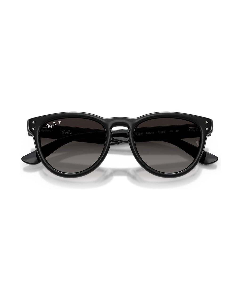 RB2237 Sunglasses - Black/Polarized Light Grey Gradient Grey - Ray-Ban