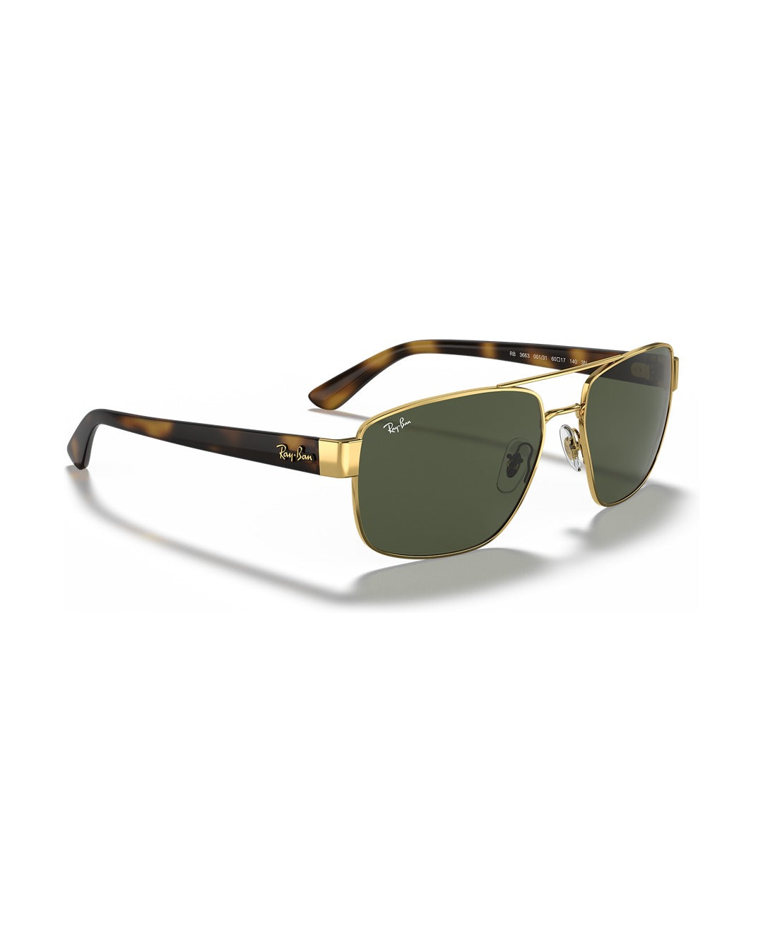 RB3663 Sunglasses - Arista Gold/G-15 Green - Ray-Ban