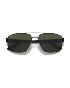 RB3663 Sunglasses - Black/G-15 Green - Ray-Ban