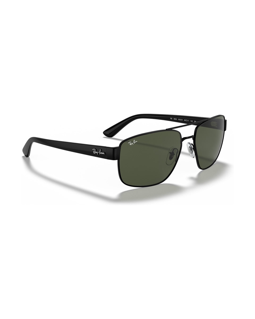 RB3663 Sunglasses - Black/G-15 Green - Ray-Ban