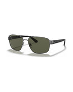 RB3663 Sunglasses - Gunmetal/G-15 Green Polarised - Ray-Ban