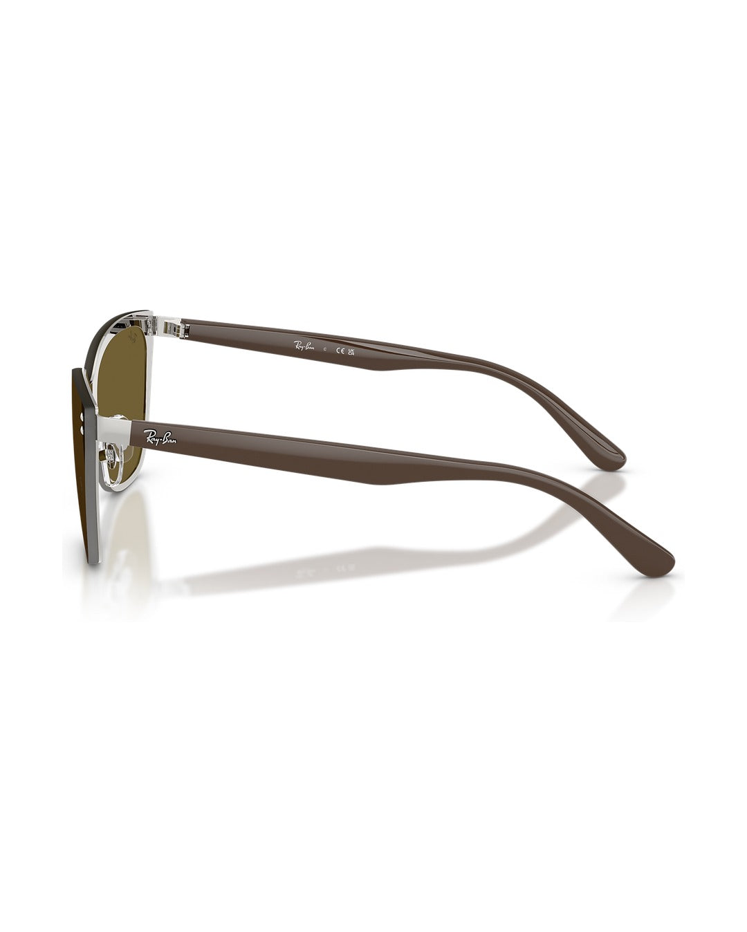 RB3798D Sunglasses - Silver/Dark Brown - Ray-Ban
