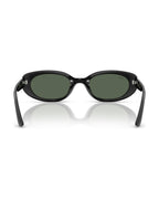 RB4441D Sunglasses - Black/Dark Green - Ray-Ban