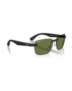 RB4470 Chromance Sunglasses - Sand Black/Polarised S Green - Ray-Ban