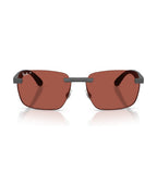 RB4470 Chromance Sunglasses - Sand Grey/Polarised S Red - Ray-Ban